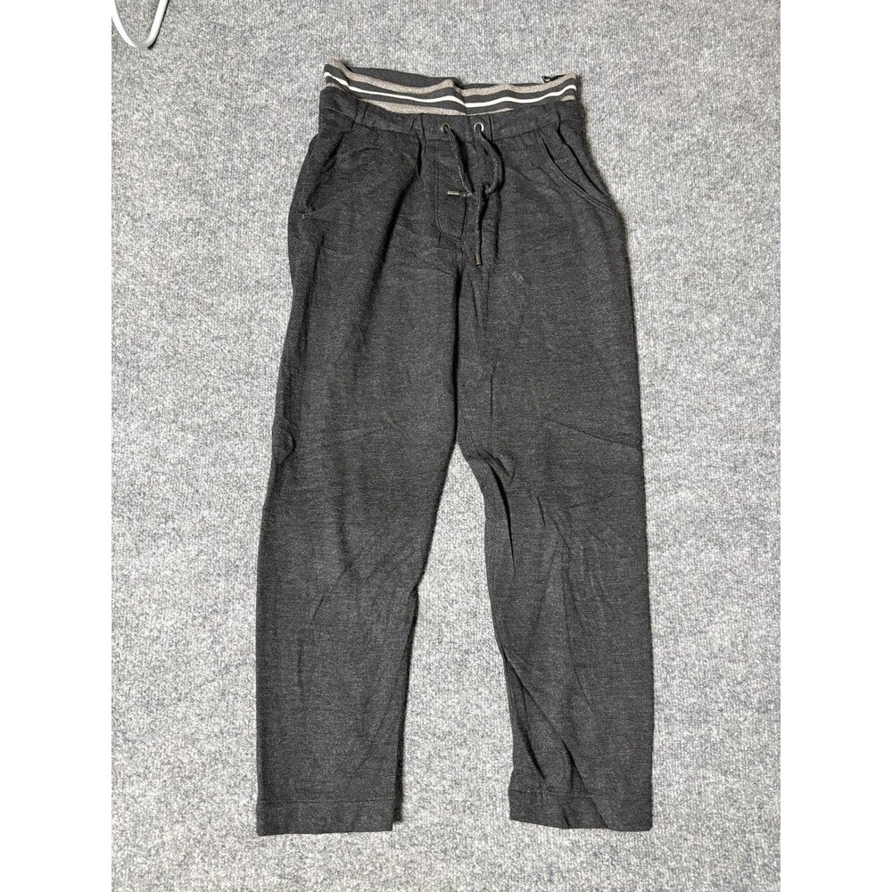 Brunello Cucinelli Sweatpants Womens 2 Dark Gray 100% Cashmere Knit Italy Lounge